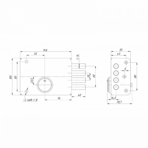 Замок накладной Сенат ЗНЦ-1-6Б 5 кл. (151001)