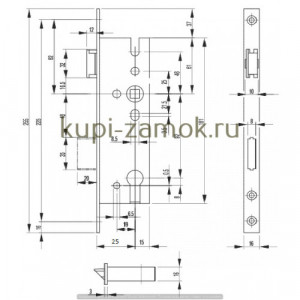 Корпус замка BKS 25/92/8-1300 PZW (214404)