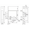 Замок врезной Гардиан 3201б/ц (214597)