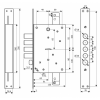 Замок врезной Гардиан 2112ТД Максимум, 5 ключей (114865)