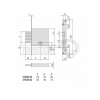 Замок врезной CISA 57.028, на металлическую дверь (114616)