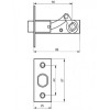 Замок врезной Master Lock с броней К-19 50 мм (114813)