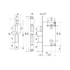 Корпус замка Palladium 285 CP, хром