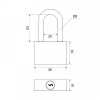 Замок навесной TRODOS ВС HG36-38L полимер (115056)