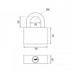 Замок навесной ВС HG36-50 полимер (214592)