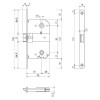 Защелка Apecs с фиксацией 5300-WC (141680)