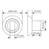 Завертка Morelli MH-WC BL черный (112733)