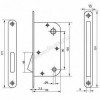 Защелка дверная WC Palladium 090M латунь (114029)