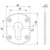 Декоративная накладка FUARO ESC 031- SN -3 (114489)