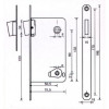 Защелка дверная MORELLI MM 2090 PG (141544)