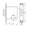 Замок врезной сувальдный 3 риг. планка 140*28 "Китай" (114990)