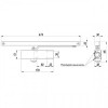 Доводчик дверной Armadillo DCS-85 со скользящей тягой (100109)