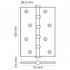 Навесы Morelli MS 100*70*2.5-4BB BL черная (131637)